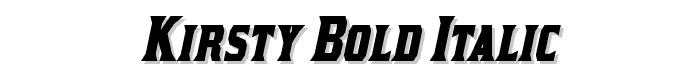 Kirsty Bold Italic font
